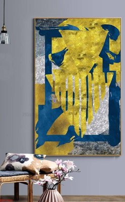 File tranh File bộ tranh treo hiện đại HD70428 (gốc) chủ đề trừu tượng