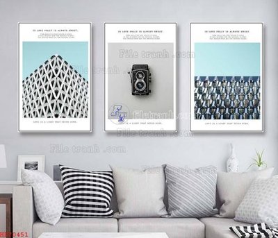 File gốc File bộ tranh treo hiện đại HD70451 (trang trí) phòng làm việc