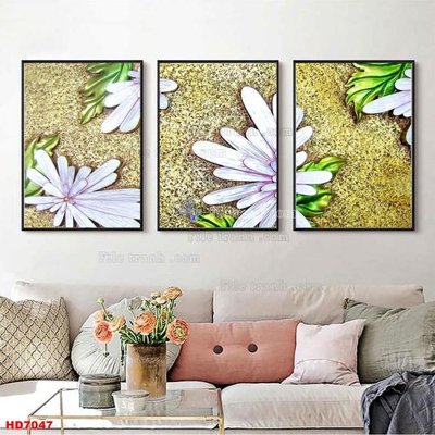 File gốc File tranh bộ hiện đại HD7047 (in mica) cắt laser