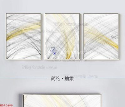 Download file File bộ tranh treo hiện đại HD70480 (gốc) in mica cao cấp