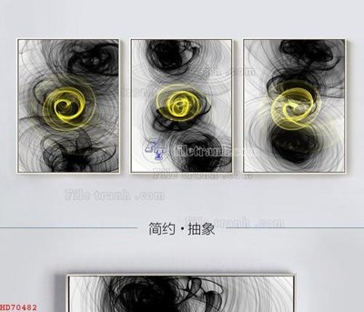 Tải file File bộ tranh treo hiện đại HD70482 (gốc) làm file tranh quảng cáo