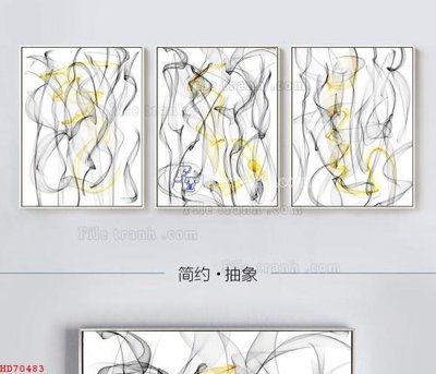 File gốc File bộ tranh treo hiện đại HD70483 (cho in UV) siêu nét