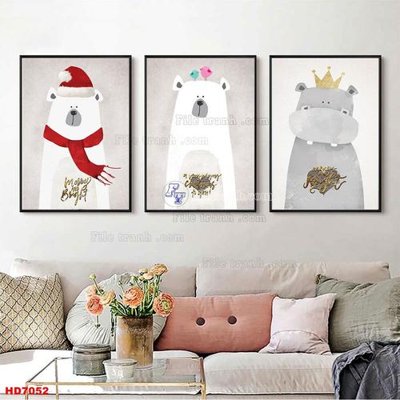 Tệp tin gốc File tranh bộ hiện đại HD7052 (dùng cho in) File tranh bộ hiện đại HD7052