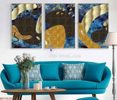 Download file File bộ tranh treo hiện đại HD70538 (gốc) cho xưởng in