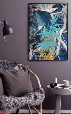 File gốc File bộ tranh treo hiện đại HD70565 (in lụa) hoa văn cổ điển