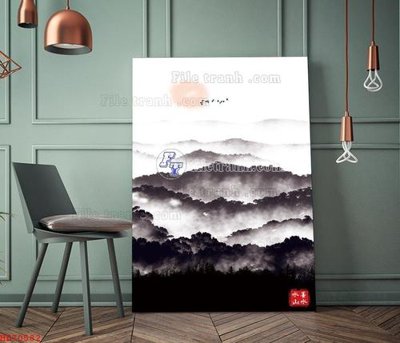 File ảnh File bộ tranh treo hiện đại HD70582 (gốc) in decal dán tường