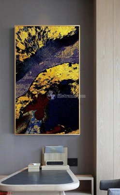 File gốc File bộ tranh treo hiện đại HD70593 (in lụa) tranh phong thủy