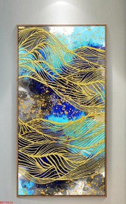 File tranh File bộ tranh treo hiện đại HD70624 (ảnh gốc) in trần nhà