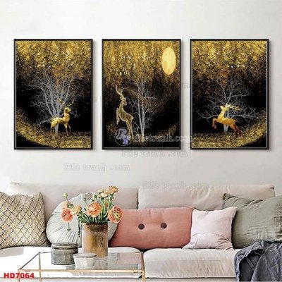 Download file File tranh bộ hiện đại HD7064 (gốc) in mica ốp bếp