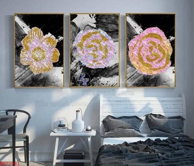 File ảnh File bộ tranh treo hiện đại HD70661 (gốc) in poster