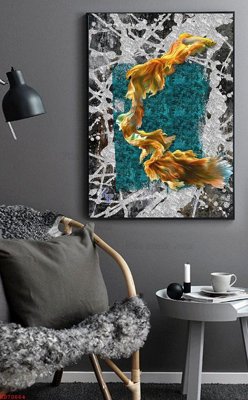 File tranh gốc File bộ tranh treo hiện đại HD70664 (sắc nét từng chi tiết)