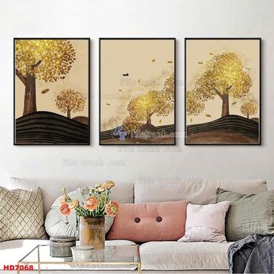File tranh File tranh bộ hiện đại HD7068 (gốc) chủ đề trừu tượng