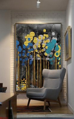 File tranh File bộ tranh treo hiện đại HD70715 (ảnh gốc) in trần 3D