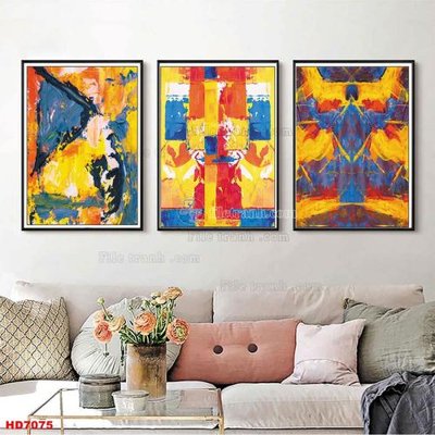 File tranh gốc File tranh bộ hiện đại HD7075 (sắc nét từng chi tiết)