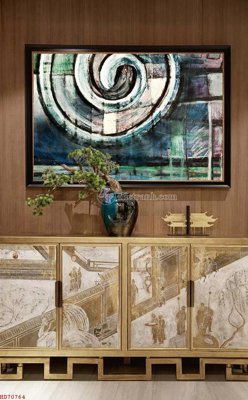 File gốc File bộ tranh treo hiện đại HD70764 (phong cách) tối giản