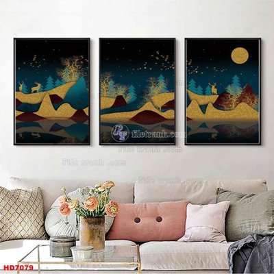 File PSD File tranh bộ hiện đại HD7079 (gốc) cho in quảng cáo