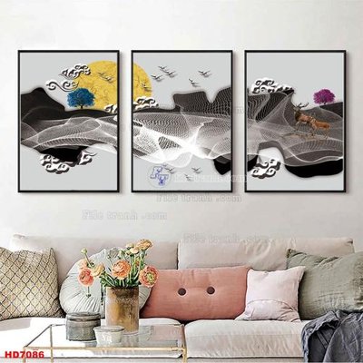 Mua file gốc File tranh bộ hiện đại HD7086 (chất lượng) tại Filetranh.com