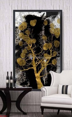 File gốc File bộ tranh treo hiện đại HD70865 (in tráng gương) sang trọng