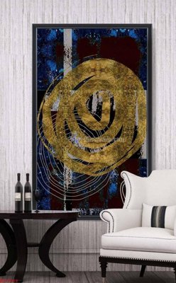 File gốc File bộ tranh treo hiện đại HD70868 (in lụa) họa tiết 3D