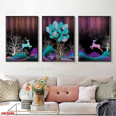 File tranh File tranh bộ hiện đại HD7090 (ảnh gốc) độ nét vượt trội