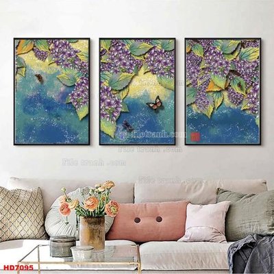 Tải file File tranh bộ hiện đại HD7095 (ảnh gốc) in gạch men