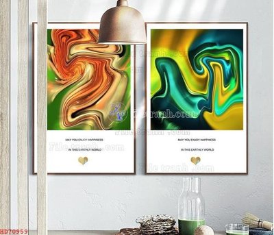 File gốc in ấn File bộ tranh treo hiện đại HD70959 chất lượng vượt trội