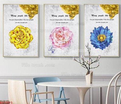 File gốc File bộ tranh treo hiện đại HD70983 (cho in UV) siêu nét