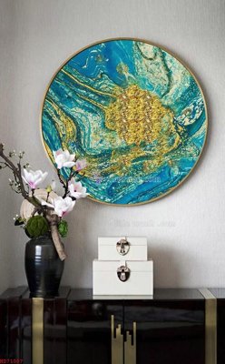 Ảnh gốc File bộ tranh treo hiện đại HD71007 (nét căng) in mica