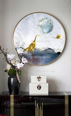 File ảnh File bộ tranh treo hiện đại HD71031 (gốc) cho trang trí nhà hàng