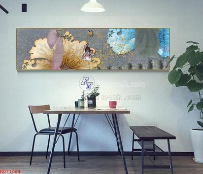 File tranh gốc in trần nhà File bộ tranh treo hiện đại HD71064 3D