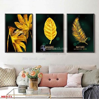 Download file gốc File tranh bộ hiện đại HD7111 (in mica) trang trí