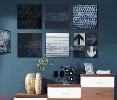 File in trần File bộ tranh treo hiện đại HD71130 (bản gốc) 5D