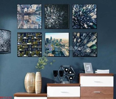 Tải file tranh gốc File bộ tranh treo hiện đại HD71132 chất lượng cao