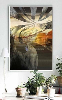 Hình ảnh file gốc in trần nhà File bộ tranh treo hiện đại HD71147