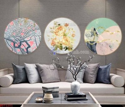 File gốc File bộ tranh treo hiện đại HD71201 (in lụa) cao cấp