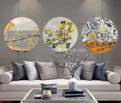 File tranh File bộ tranh treo hiện đại HD71202 (bản gốc) in canvas