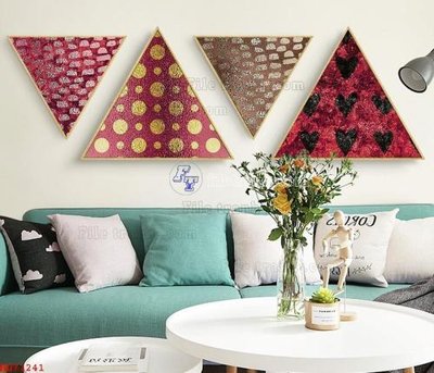 File tranh quảng cáo File bộ tranh treo hiện đại HD71241 (download file gốc)