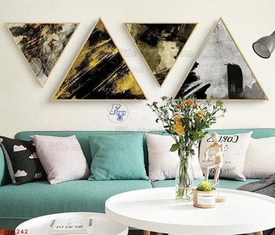 File gốc File bộ tranh treo hiện đại HD71242 (in lụa) tranh thuận buồm