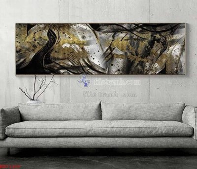 File in trần File bộ tranh treo hiện đại HD71309 (file gốc) xuyên sáng