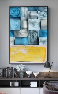 File tranh ảnh gốc File bộ tranh treo hiện đại HD71435 dùng cho in khổ lớn