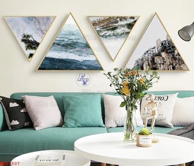 File tranh in trần File bộ tranh treo hiện đại HD71507 (ảnh gốc siêu nét)