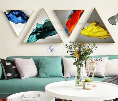 File gốc in ấn File bộ tranh treo hiện đại HD71521 chất lượng vượt trội