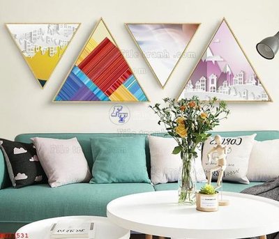 Download file tranh File bộ tranh treo hiện đại HD71531 (file gốc PSD)