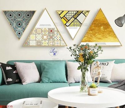 File tranh File bộ tranh treo hiện đại HD71535 (gốc) chủ đề tĩnh vật