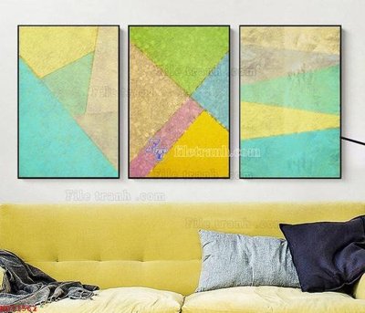 File in trần File bộ tranh treo hiện đại HD71562 (bản gốc) phong cảnh