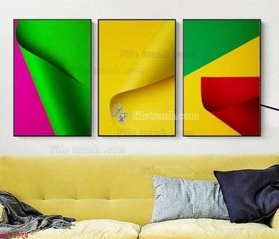 Ảnh gốc file in lụa File bộ tranh treo hiện đại HD71576 chi tiết