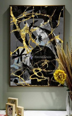 Hình ảnh file gốc File bộ tranh treo hiện đại HD71638 cho in UV