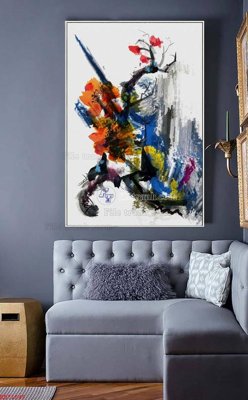 File tranh File bộ tranh treo hiện đại HD71645 (file gốc) chủ đề phong thủy