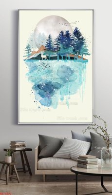 File tranh File bộ tranh treo hiện đại HD71693 (gốc) chủ đề thiên nhiên