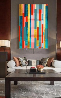 Hình ảnh file gốc in trần nhà File bộ tranh treo hiện đại HD71757